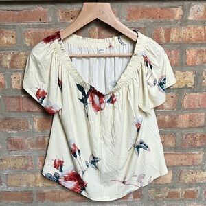 Aritzia Wilfred Sartre Off the Shoulder Blouse